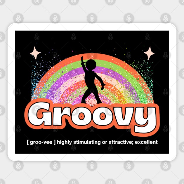 Groovy Magnet by Kenny The Bartender's Tee Emporium